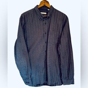 G.H. Bass & Co Men’s Casual Plaid Button Down Shirt Size Large